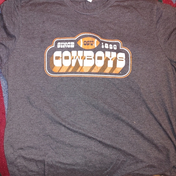 OSU Oklahoma State University Football Tee Shirt - Picture 1 of 3